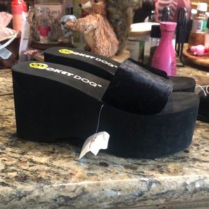 Rocket Dog black foam platforms size 9